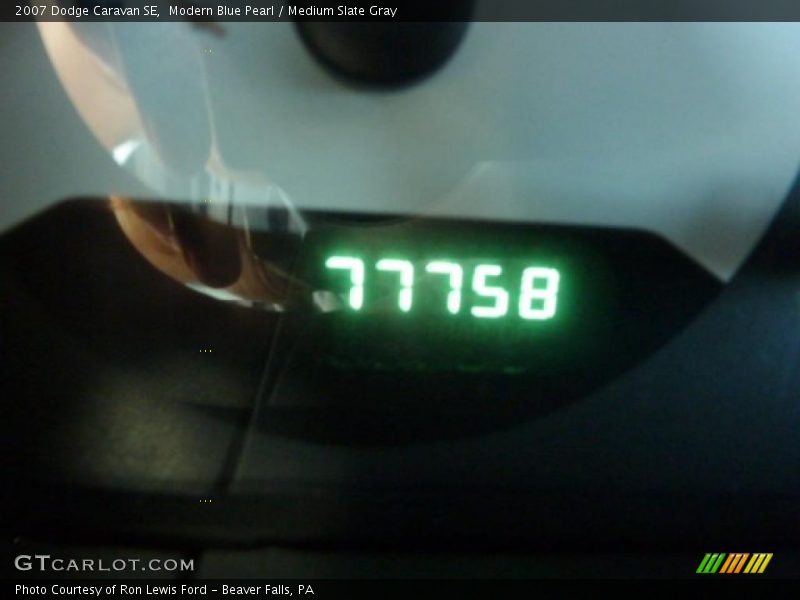 Modern Blue Pearl / Medium Slate Gray 2007 Dodge Caravan SE
