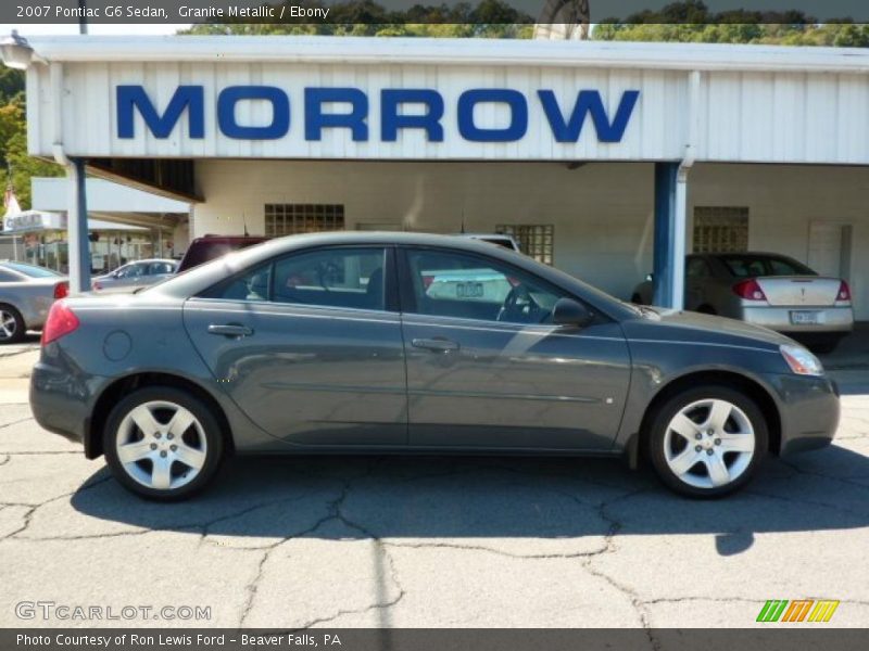Granite Metallic / Ebony 2007 Pontiac G6 Sedan