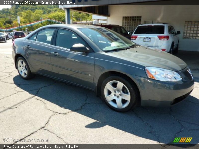 Granite Metallic / Ebony 2007 Pontiac G6 Sedan