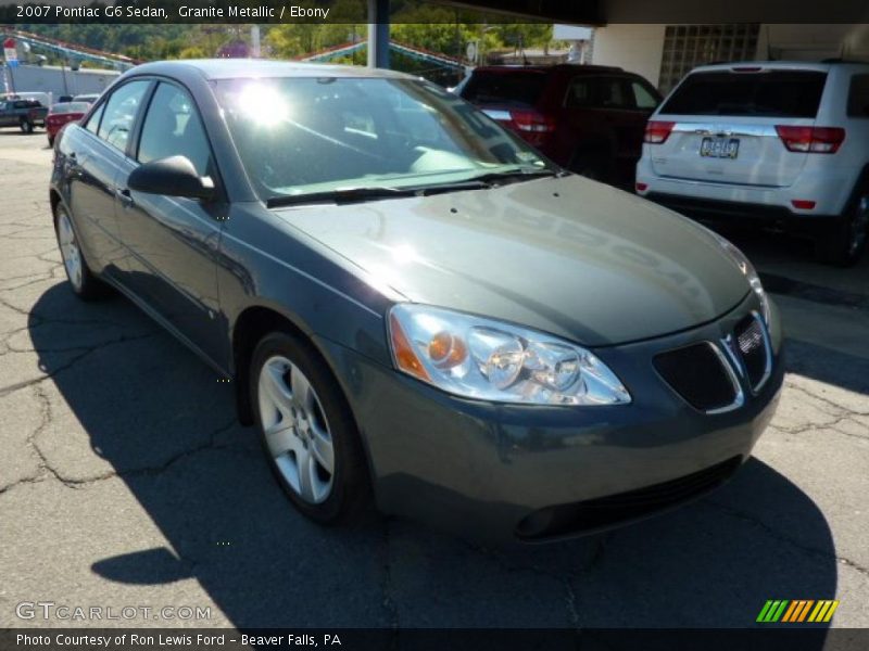 Granite Metallic / Ebony 2007 Pontiac G6 Sedan
