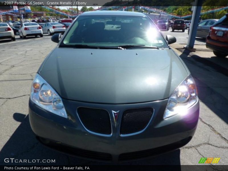 Granite Metallic / Ebony 2007 Pontiac G6 Sedan