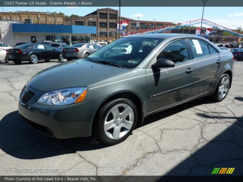 Granite Metallic / Ebony 2007 Pontiac G6 Sedan