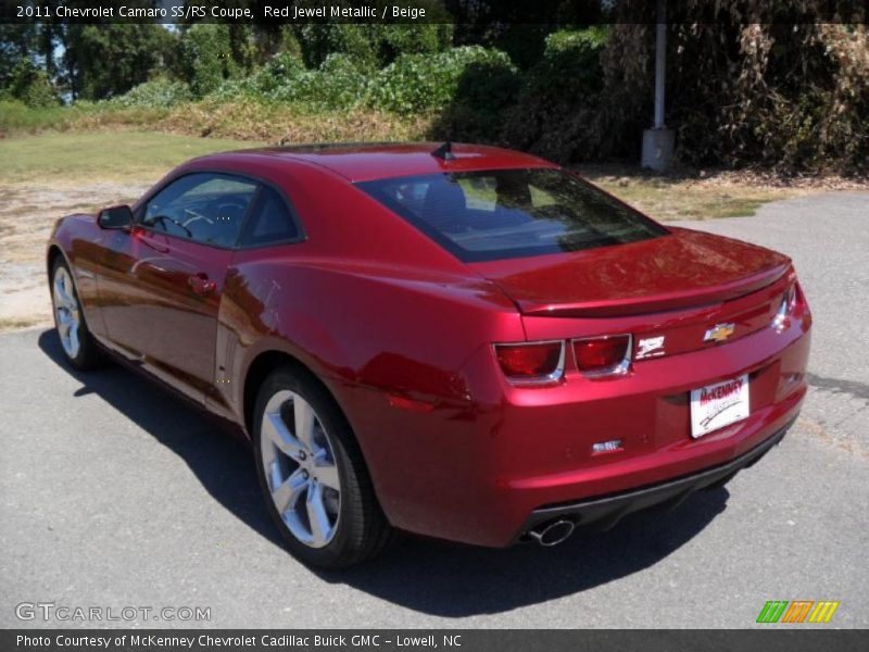 Red Jewel Metallic / Beige 2011 Chevrolet Camaro SS/RS Coupe