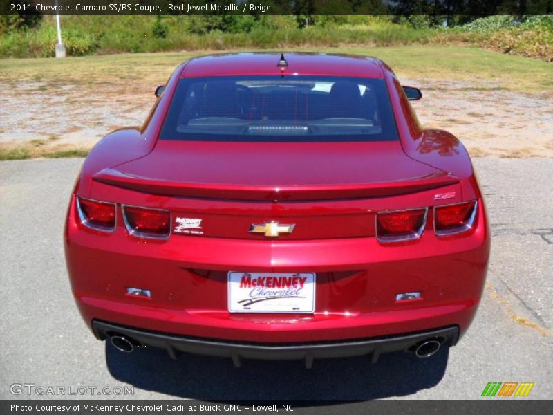 Red Jewel Metallic / Beige 2011 Chevrolet Camaro SS/RS Coupe