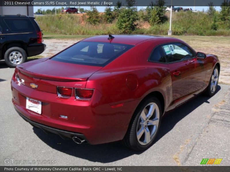 Red Jewel Metallic / Beige 2011 Chevrolet Camaro SS/RS Coupe