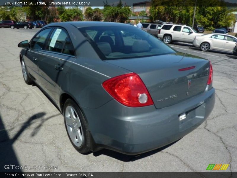 Granite Metallic / Ebony 2007 Pontiac G6 Sedan