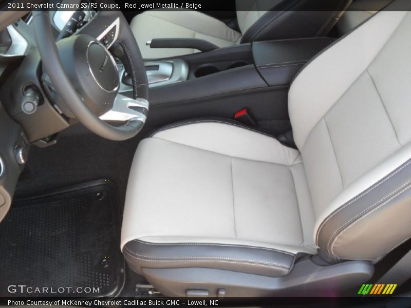 Red Jewel Metallic / Beige 2011 Chevrolet Camaro SS/RS Coupe