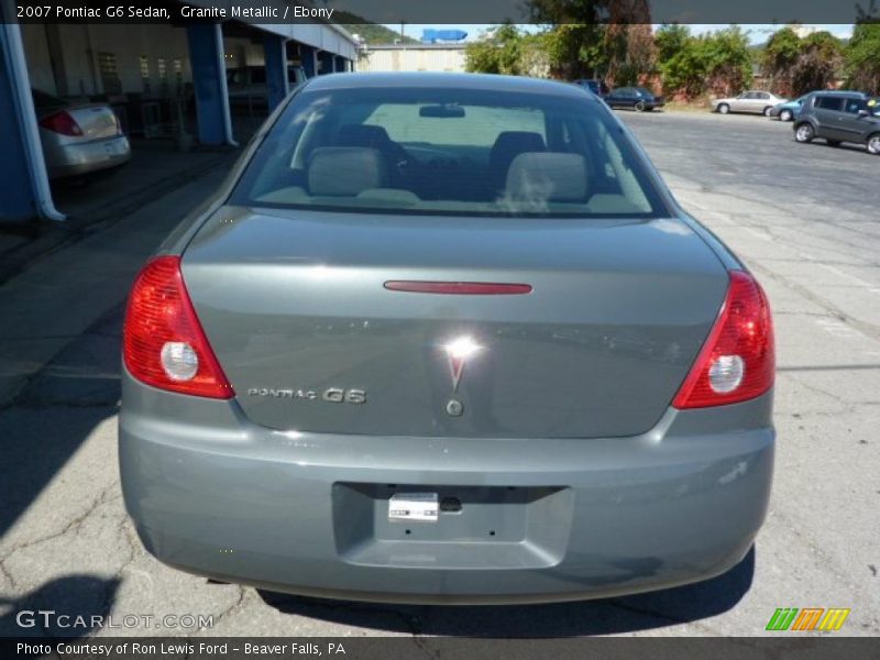 Granite Metallic / Ebony 2007 Pontiac G6 Sedan