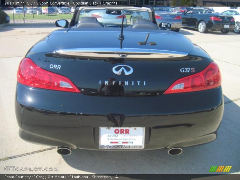  2010 G 37 S Sport Convertible Obsidian Black