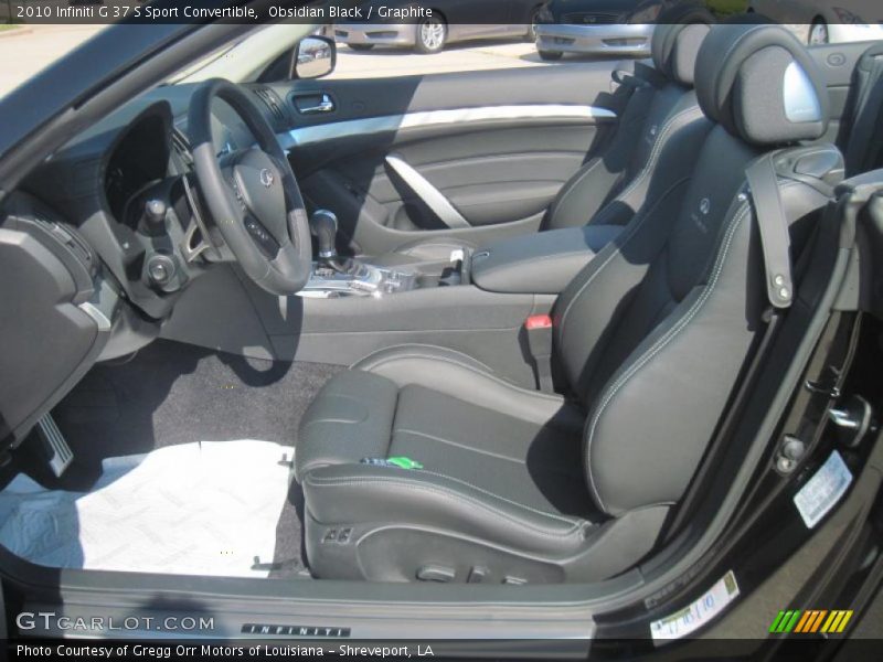  2010 G 37 S Sport Convertible Graphite Interior