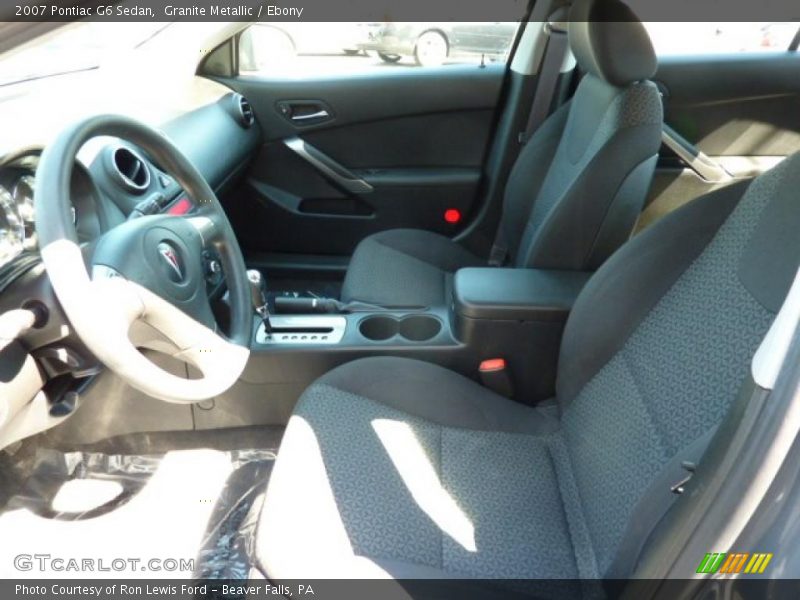 Granite Metallic / Ebony 2007 Pontiac G6 Sedan