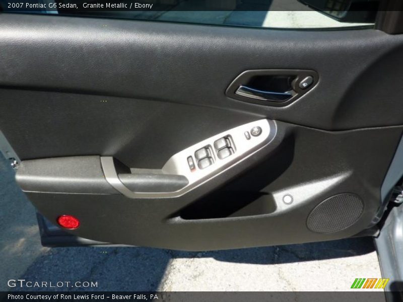 Granite Metallic / Ebony 2007 Pontiac G6 Sedan
