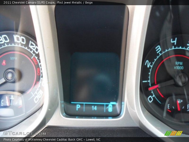 Red Jewel Metallic / Beige 2011 Chevrolet Camaro SS/RS Coupe