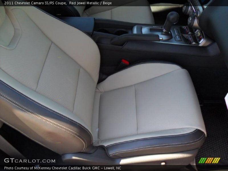 Red Jewel Metallic / Beige 2011 Chevrolet Camaro SS/RS Coupe