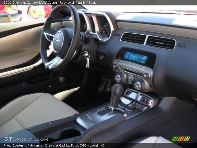 Red Jewel Metallic / Beige 2011 Chevrolet Camaro SS/RS Coupe