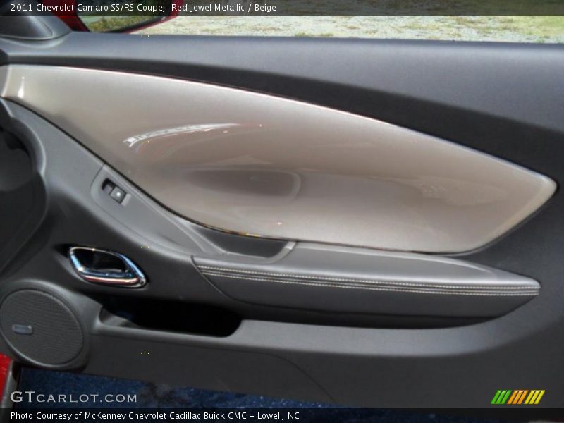 Red Jewel Metallic / Beige 2011 Chevrolet Camaro SS/RS Coupe