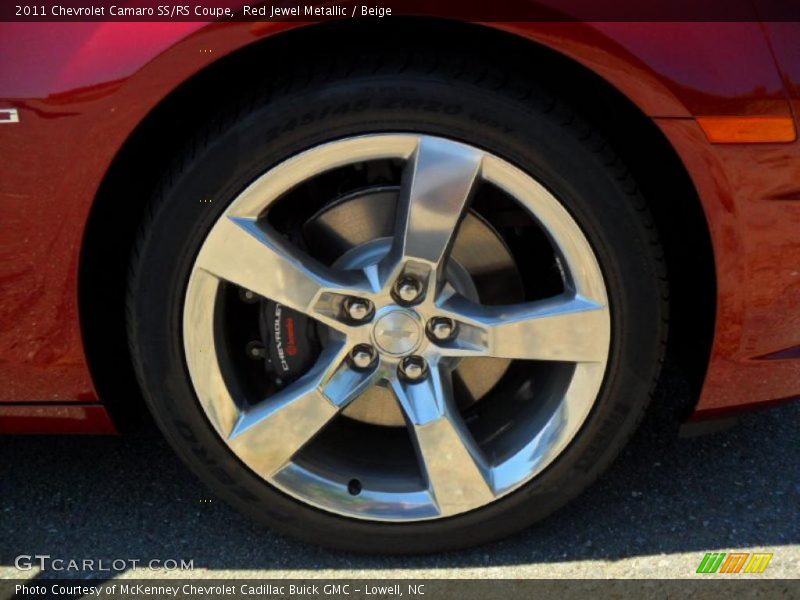 Red Jewel Metallic / Beige 2011 Chevrolet Camaro SS/RS Coupe