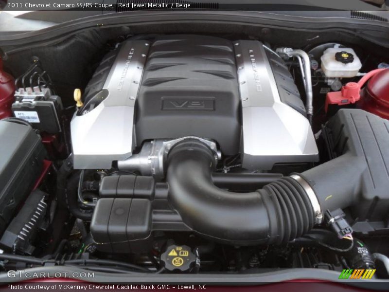 Red Jewel Metallic / Beige 2011 Chevrolet Camaro SS/RS Coupe