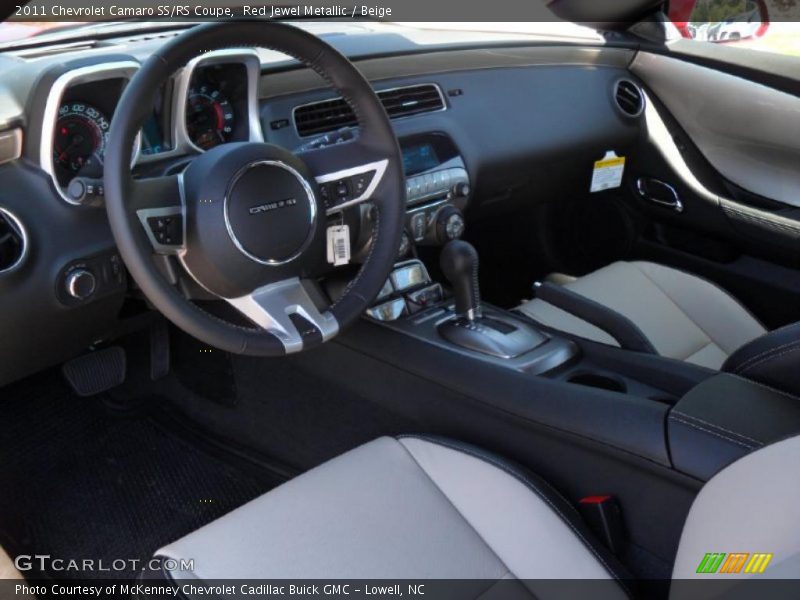 Red Jewel Metallic / Beige 2011 Chevrolet Camaro SS/RS Coupe