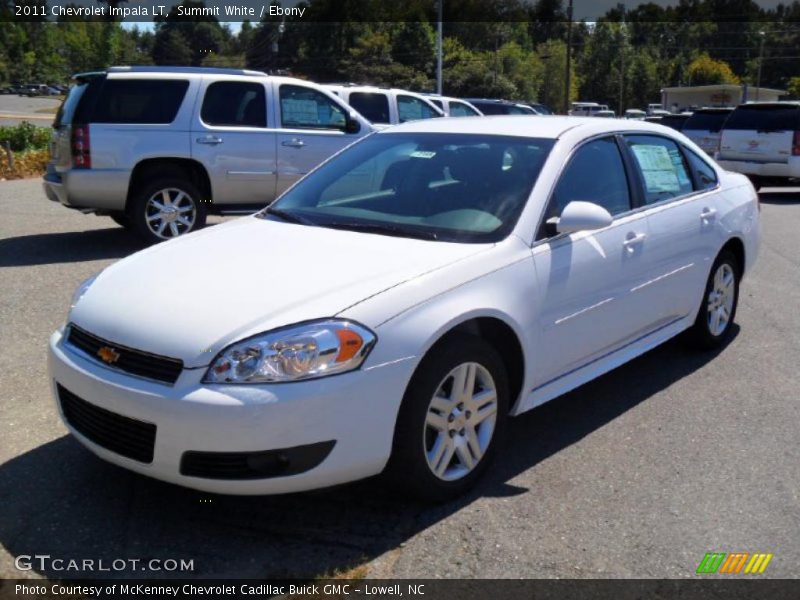 Summit White / Ebony 2011 Chevrolet Impala LT
