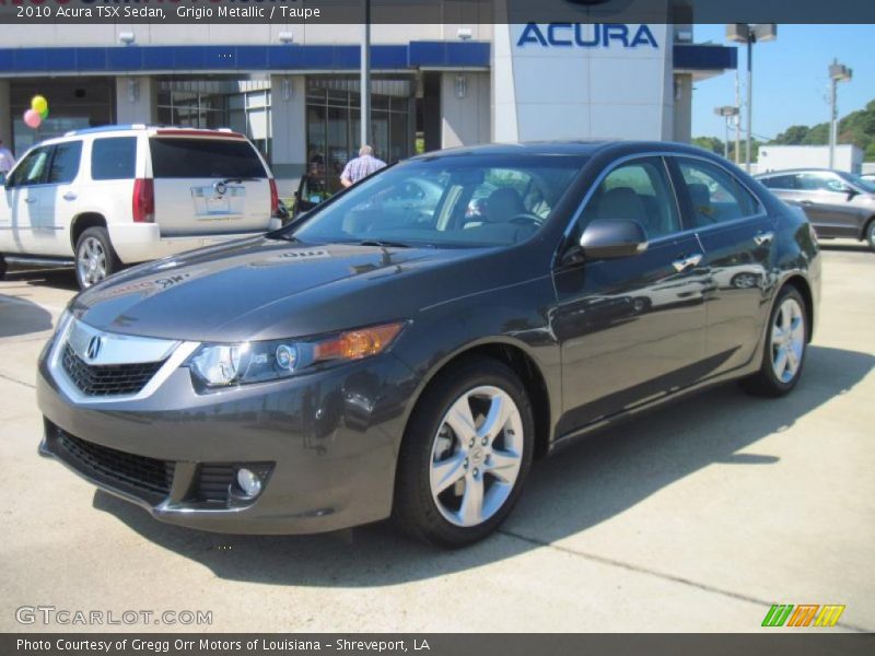 Grigio Metallic / Taupe 2010 Acura TSX Sedan