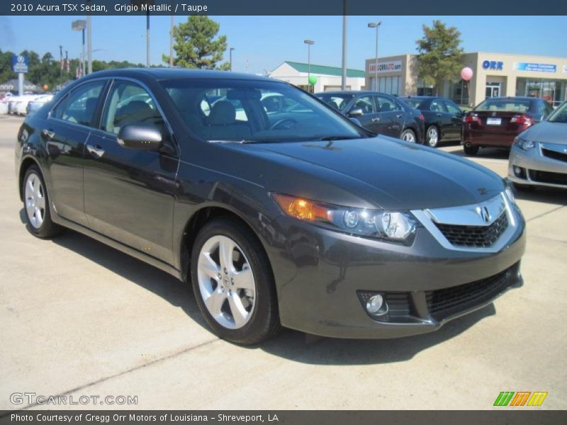 Grigio Metallic / Taupe 2010 Acura TSX Sedan