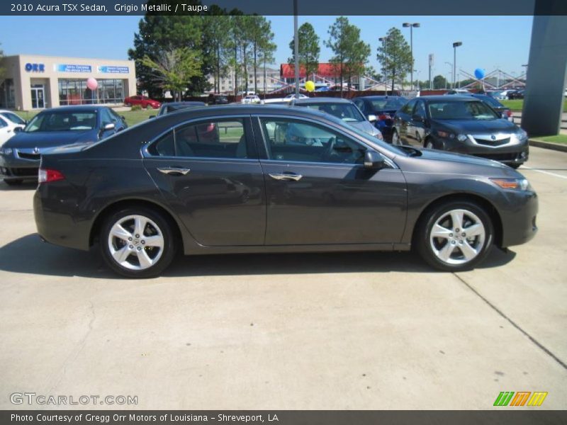 Grigio Metallic / Taupe 2010 Acura TSX Sedan