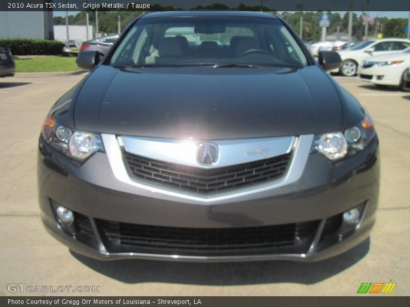 Grigio Metallic / Taupe 2010 Acura TSX Sedan