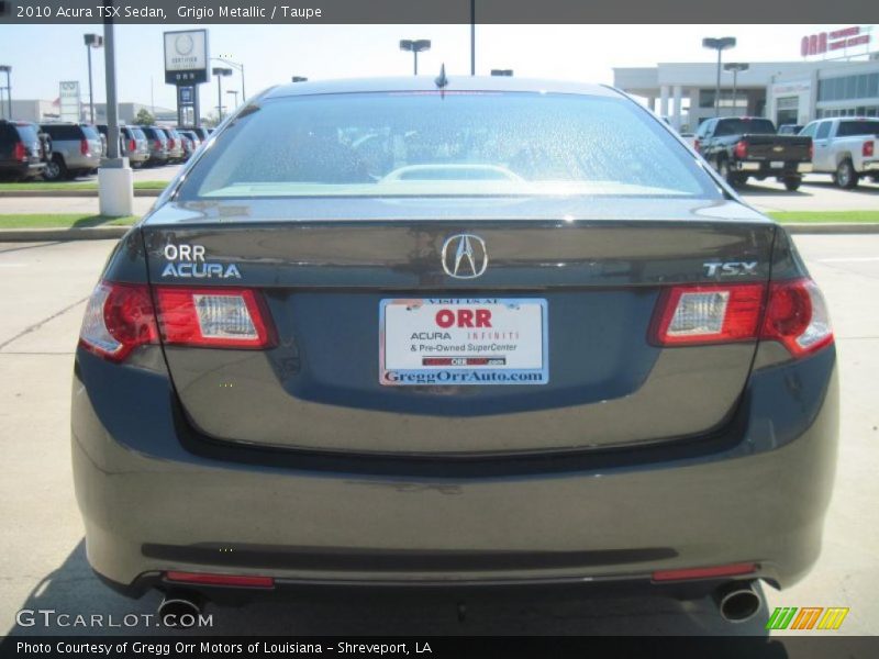 Grigio Metallic / Taupe 2010 Acura TSX Sedan