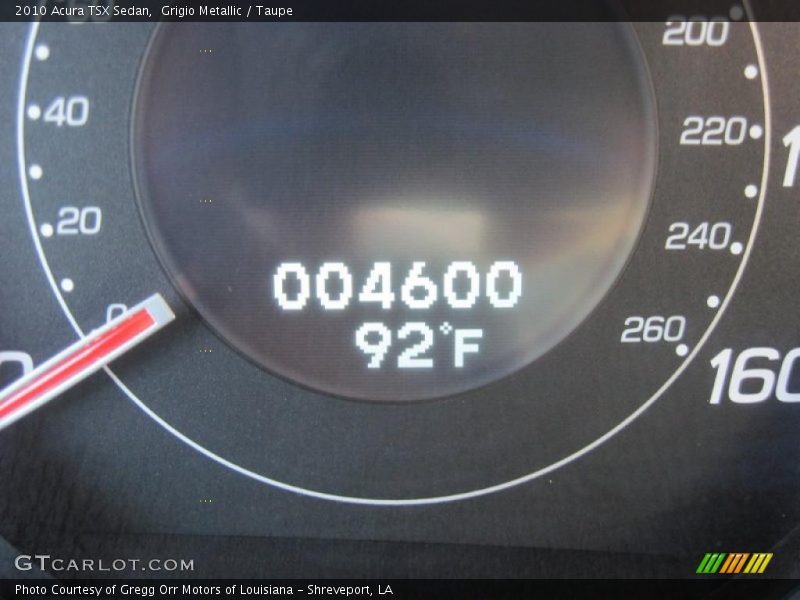 Grigio Metallic / Taupe 2010 Acura TSX Sedan