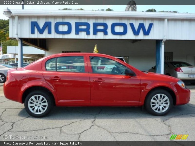 Victory Red / Gray 2009 Chevrolet Cobalt LS Sedan