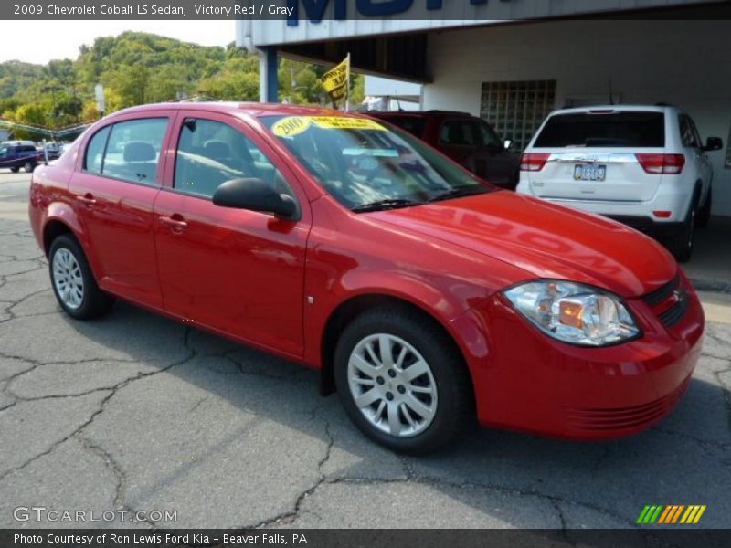 Victory Red / Gray 2009 Chevrolet Cobalt LS Sedan