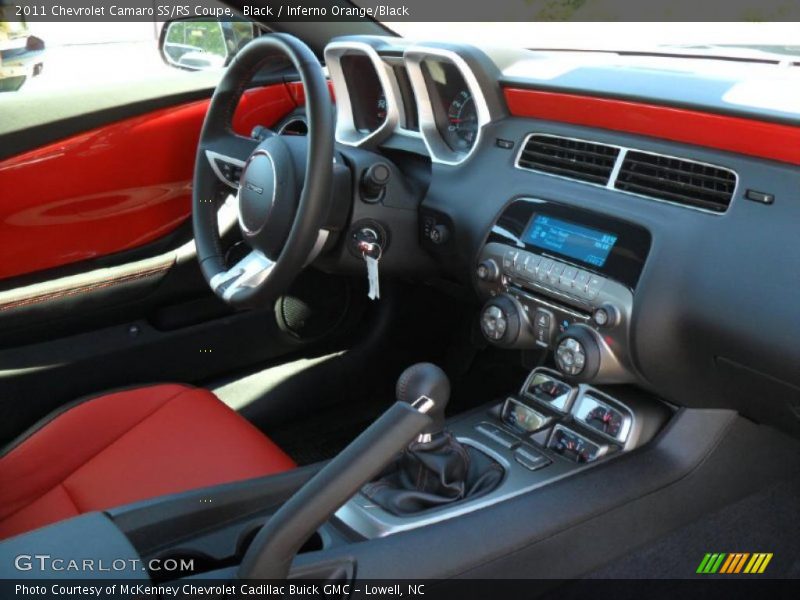 Black / Inferno Orange/Black 2011 Chevrolet Camaro SS/RS Coupe