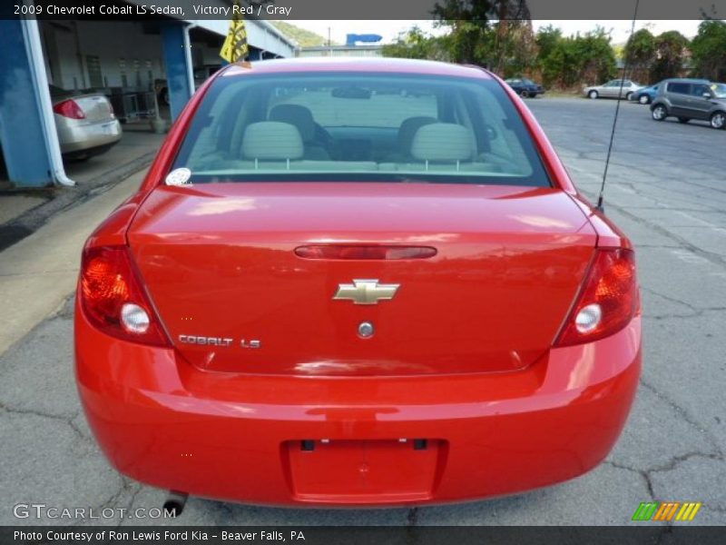 Victory Red / Gray 2009 Chevrolet Cobalt LS Sedan