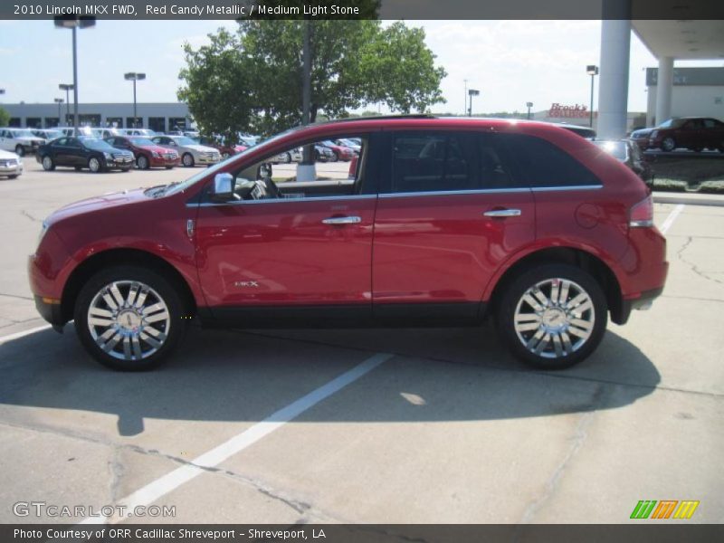 Red Candy Metallic / Medium Light Stone 2010 Lincoln MKX FWD
