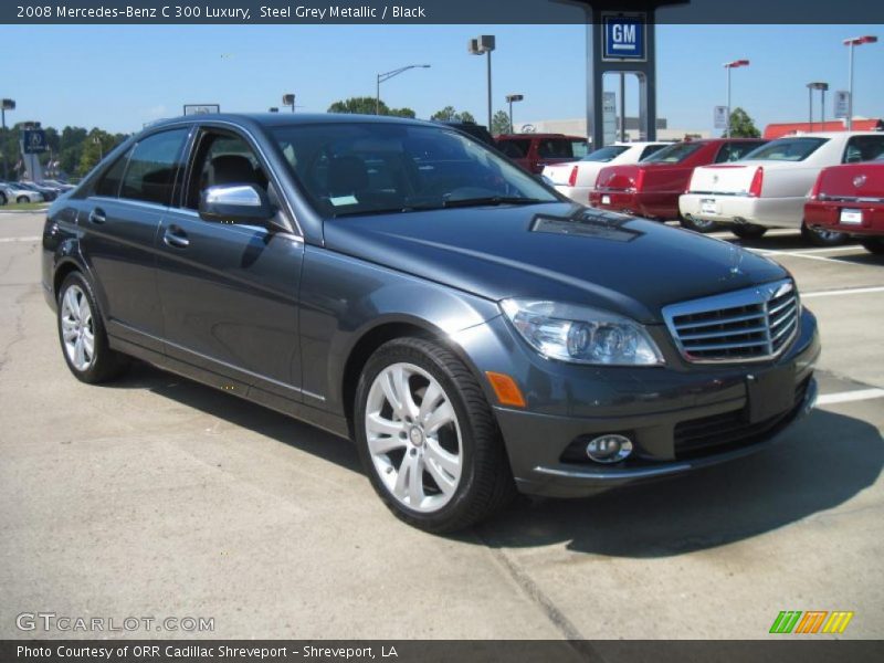 Steel Grey Metallic / Black 2008 Mercedes-Benz C 300 Luxury