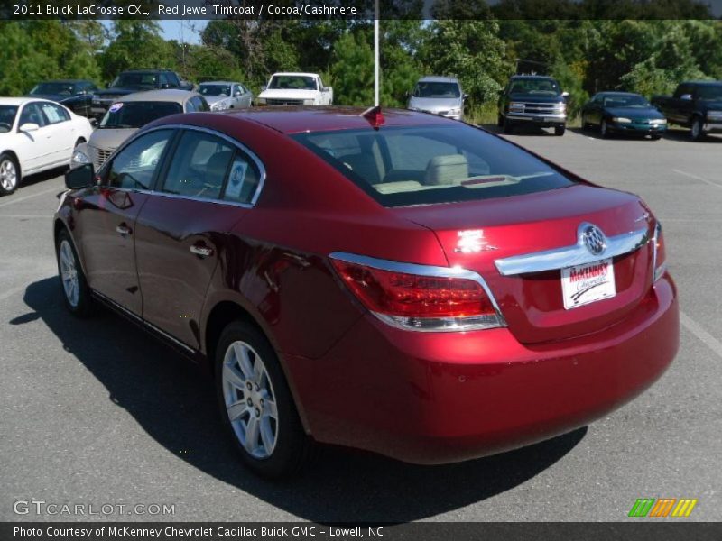 Red Jewel Tintcoat / Cocoa/Cashmere 2011 Buick LaCrosse CXL