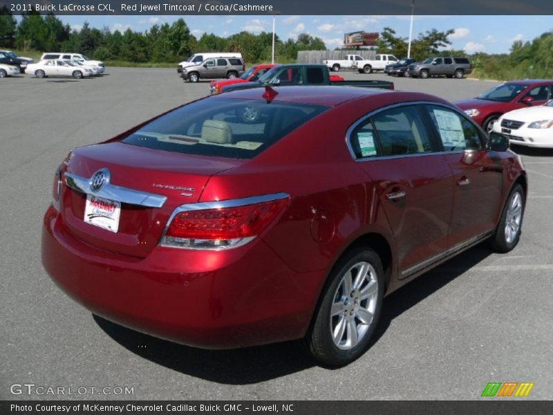 Red Jewel Tintcoat / Cocoa/Cashmere 2011 Buick LaCrosse CXL