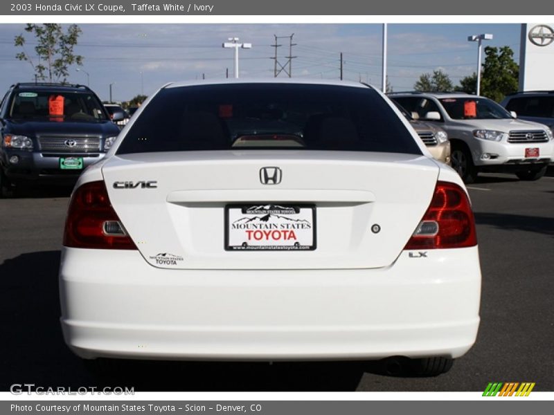 Taffeta White / Ivory 2003 Honda Civic LX Coupe