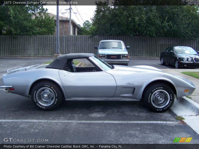 Silver / Black 1973 Chevrolet Corvette Convertible