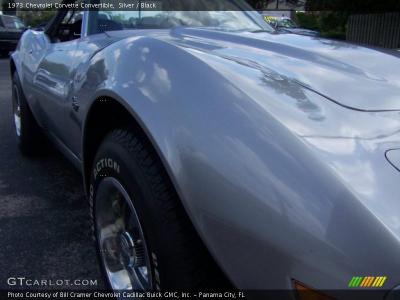 Silver / Black 1973 Chevrolet Corvette Convertible