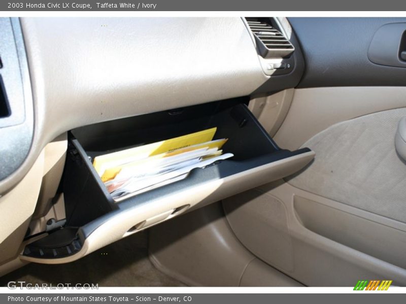 Taffeta White / Ivory 2003 Honda Civic LX Coupe