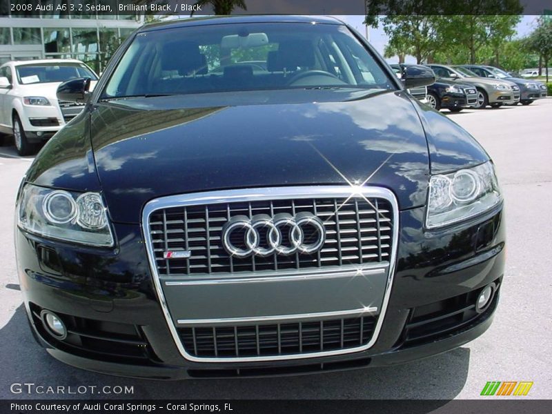 Brilliant Black / Black 2008 Audi A6 3.2 Sedan