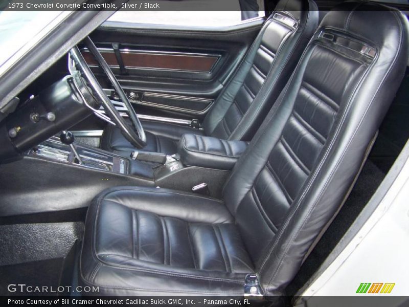 Silver / Black 1973 Chevrolet Corvette Convertible