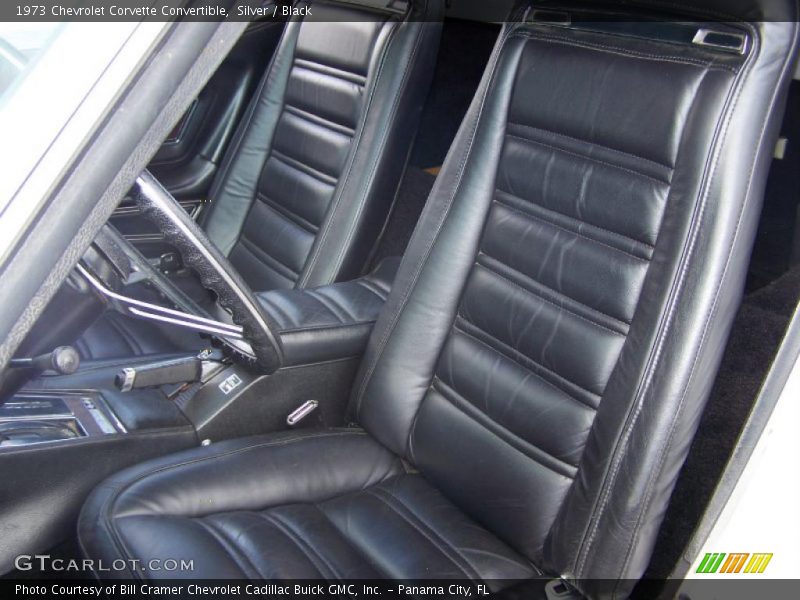 Silver / Black 1973 Chevrolet Corvette Convertible