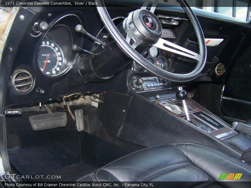 Silver / Black 1973 Chevrolet Corvette Convertible