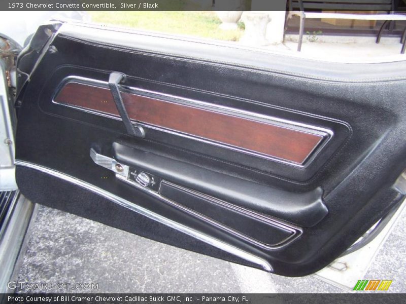 Silver / Black 1973 Chevrolet Corvette Convertible