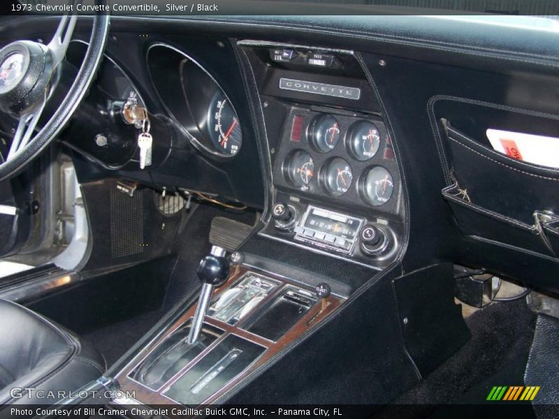 Silver / Black 1973 Chevrolet Corvette Convertible