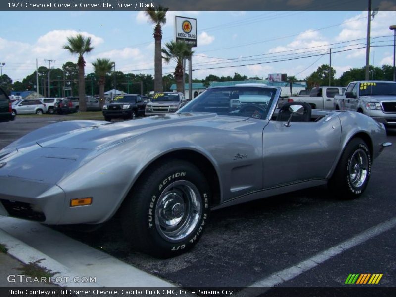 Silver / Black 1973 Chevrolet Corvette Convertible