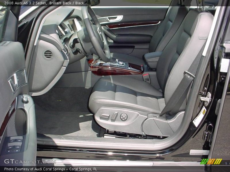 Brilliant Black / Black 2008 Audi A6 3.2 Sedan